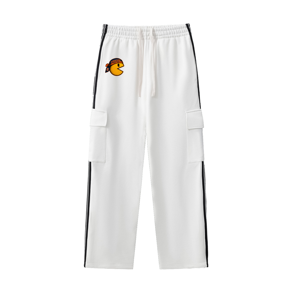 Side Stripe Straight-Leg Pants