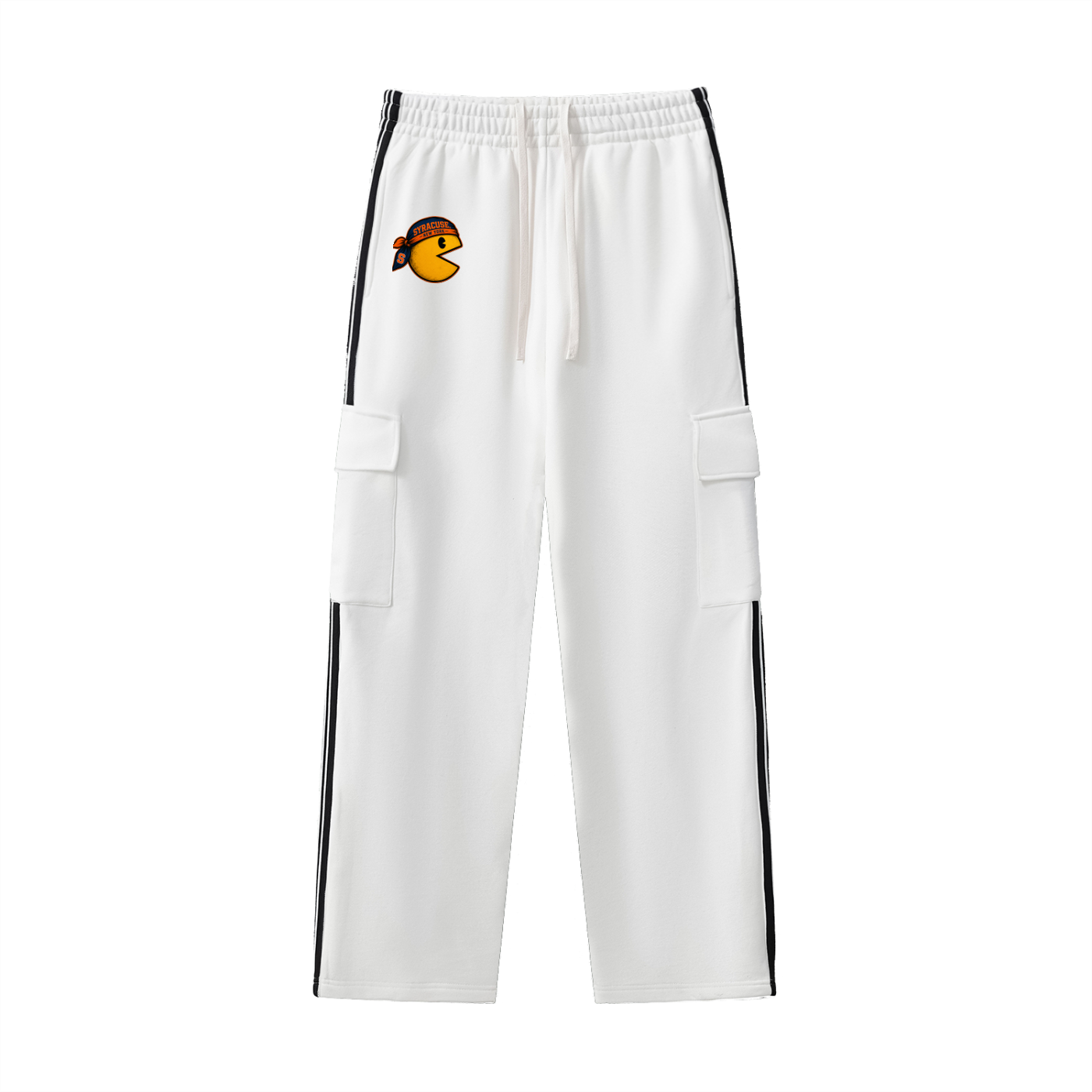 Side Stripe Straight-Leg Pants