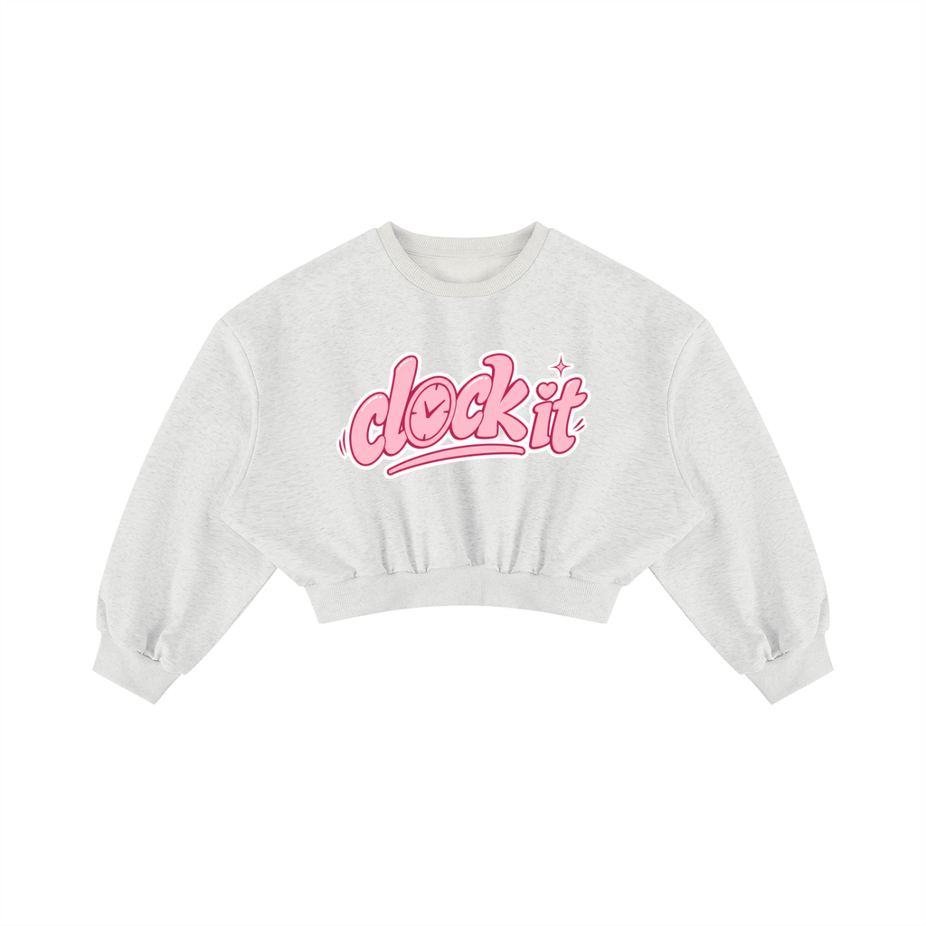 Women's Boxy Cropped Crewneck Sweatshirt