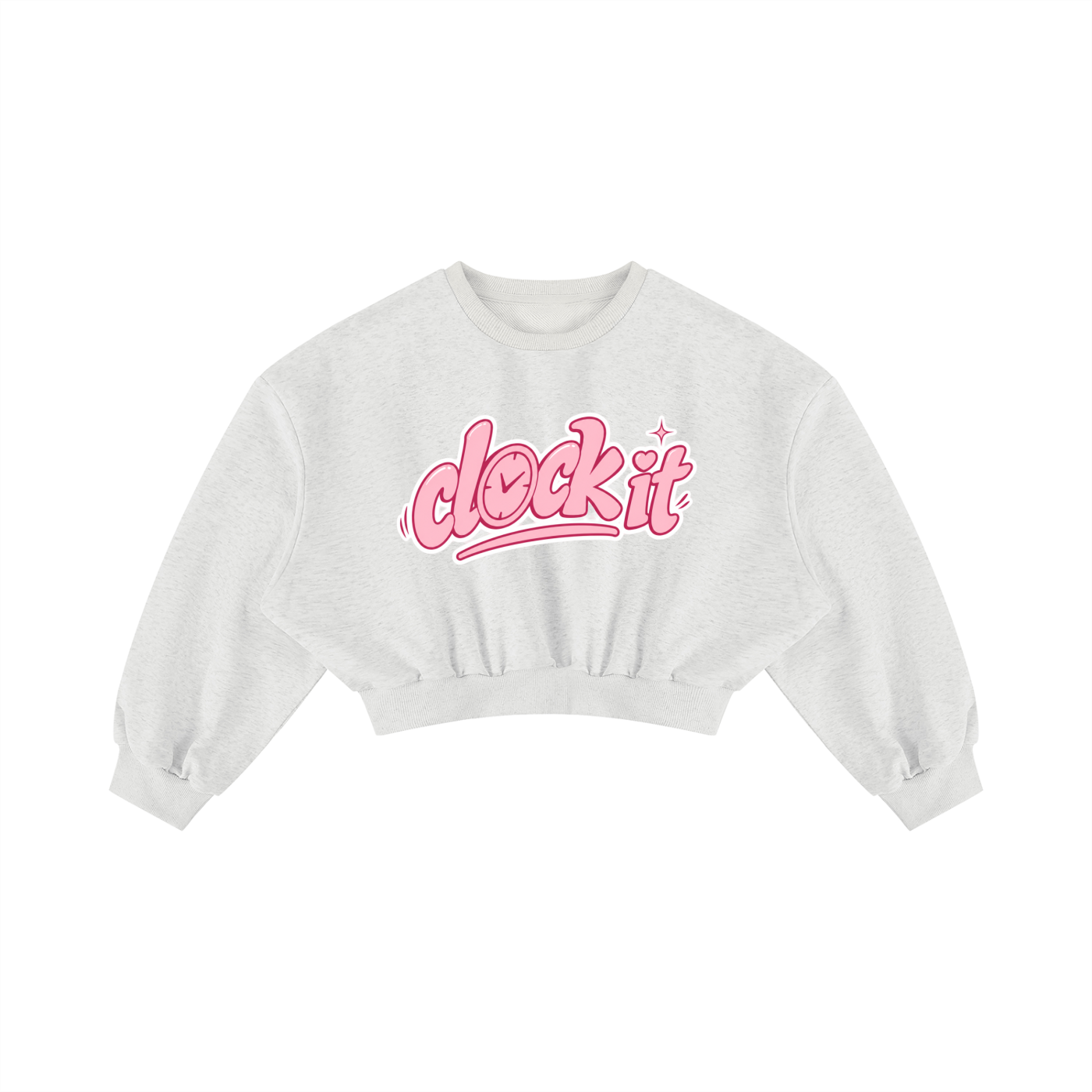 Women's Boxy Cropped Crewneck Sweatshirt