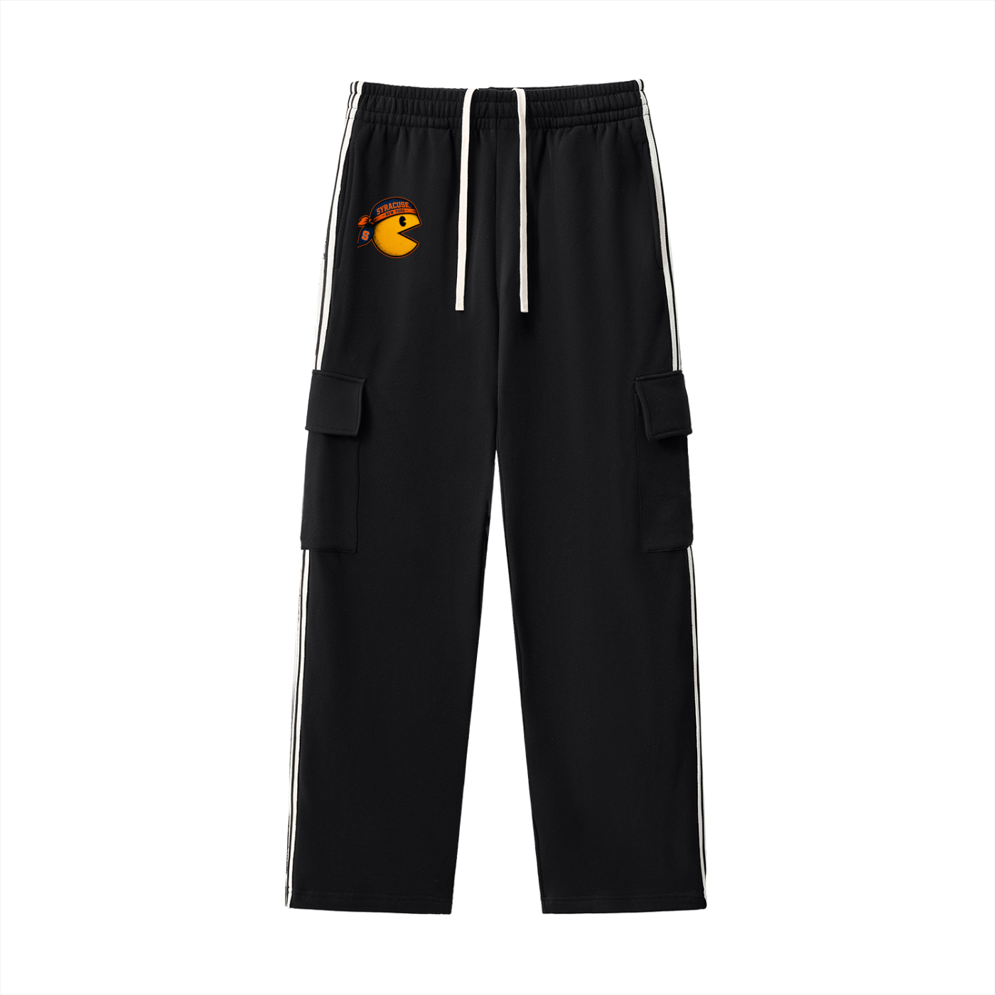 Side Stripe Straight-Leg Pants
