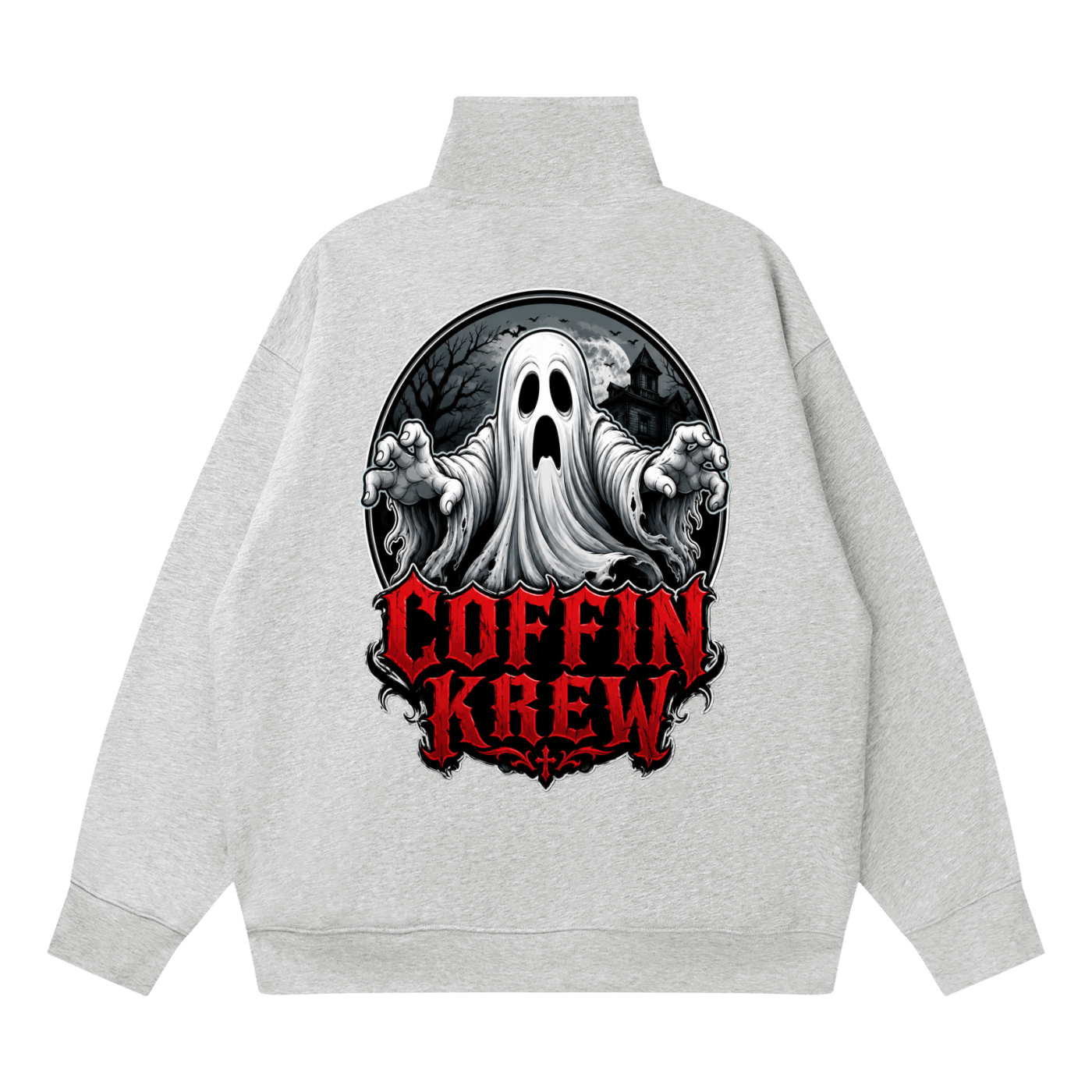 Quarter-Zip Drop Shoulder Sweatshirt