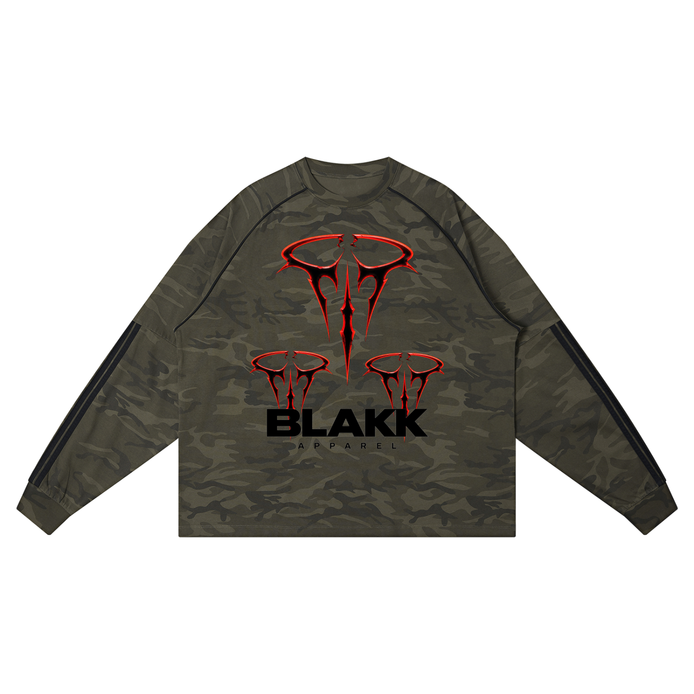 Unisex Camo Loose Long Sleeve T-Shirt