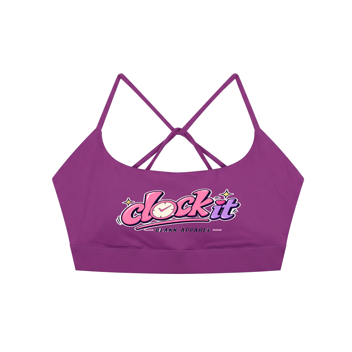 Strappy Criss Cross Yoga Sports Bra