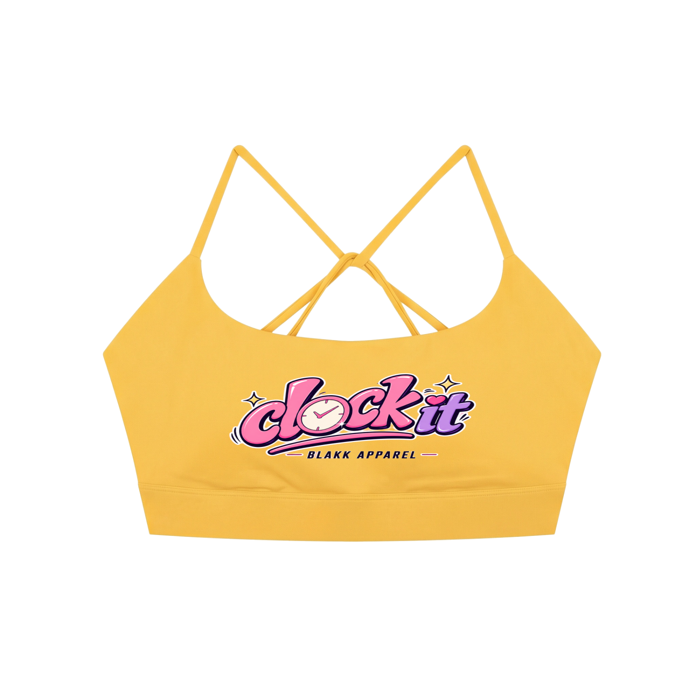 Strappy Criss Cross Yoga Sports Bra