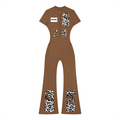 Women’s Tight Flared Leg Quarter-Zip Jumpsuit