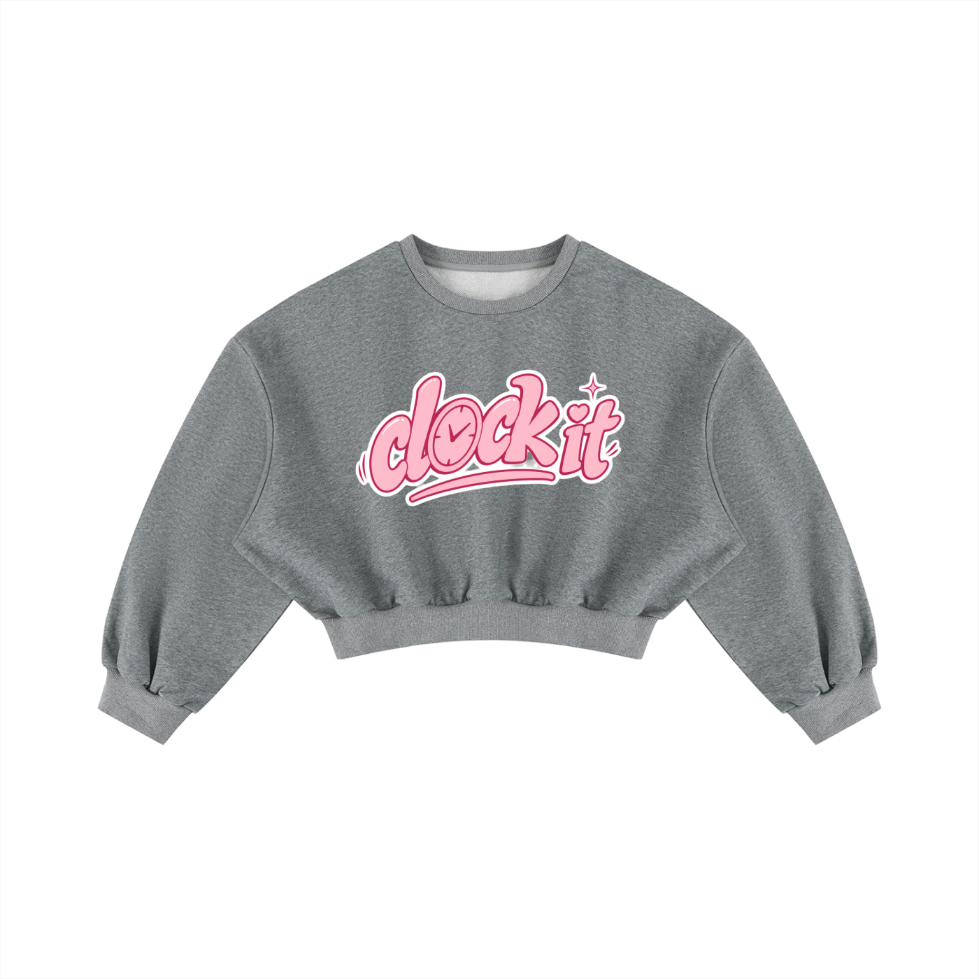 Women's Boxy Cropped Crewneck Sweatshirt
