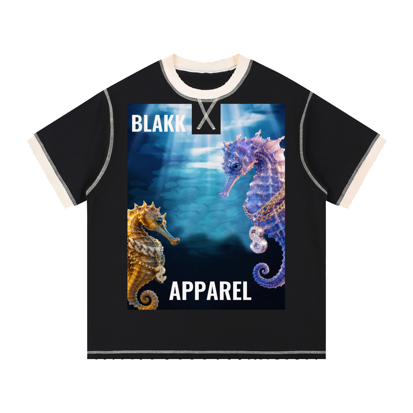Contrast-Stitched Cotton T-Shirt