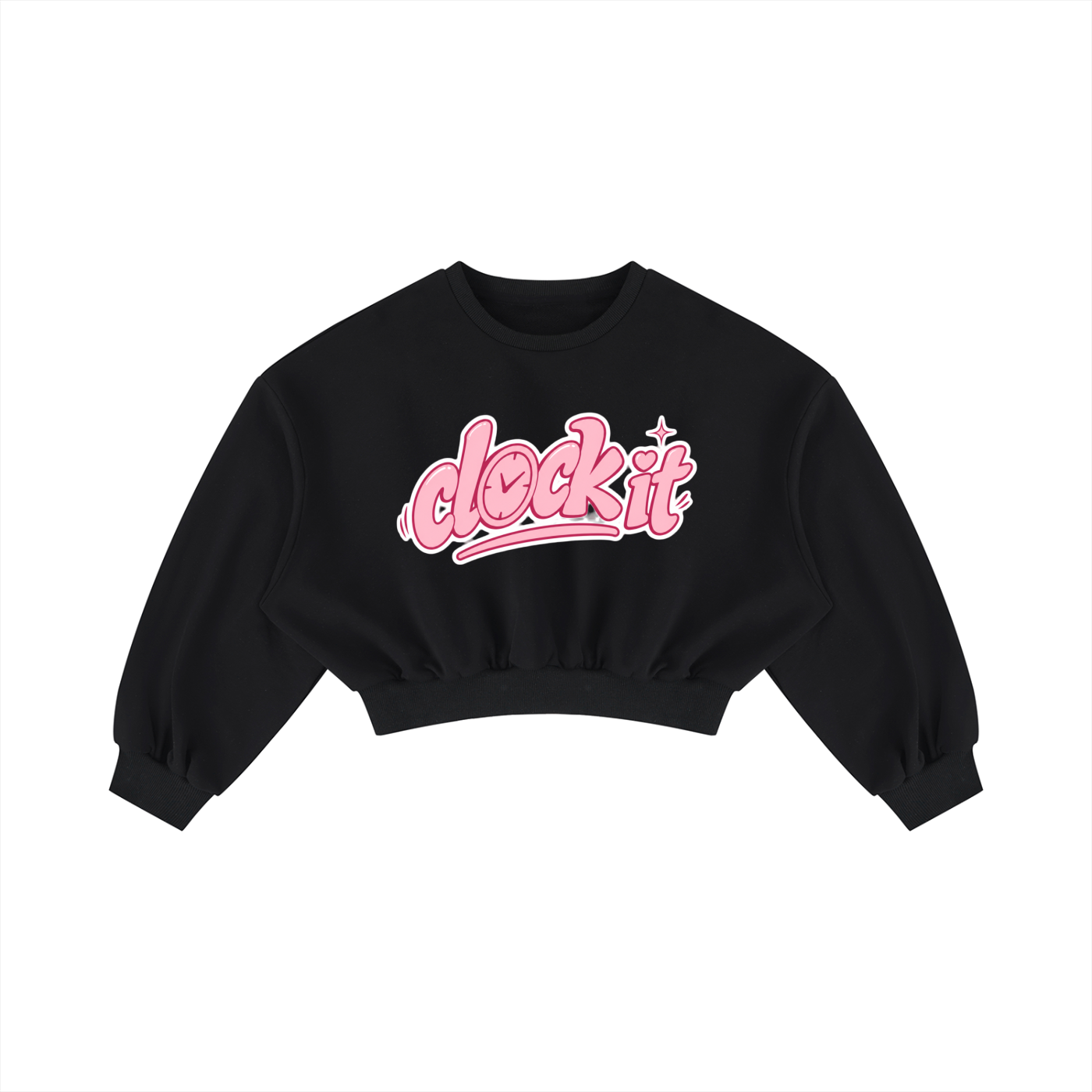 Women's Boxy Cropped Crewneck Sweatshirt
