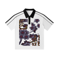 Contrast Collar Short-Sleeve Polo Shirt