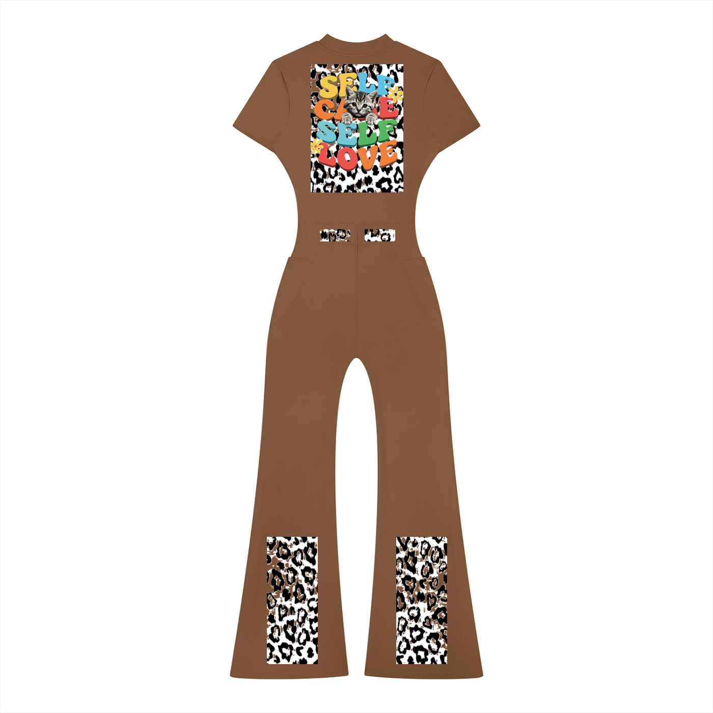 Women’s Tight Flared Leg Quarter-Zip Jumpsuit