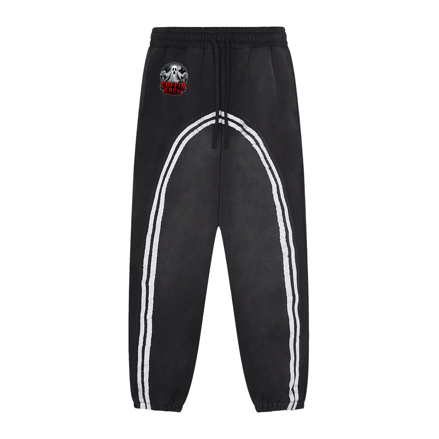 Sun Fade Contrast Tape Fleece Jogged Sweatpants